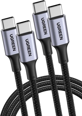 UGREEN 100W USB C auf USB C Kabel 2 Stück PD 3.0 Ladekabel USB C 5A/20V PPS