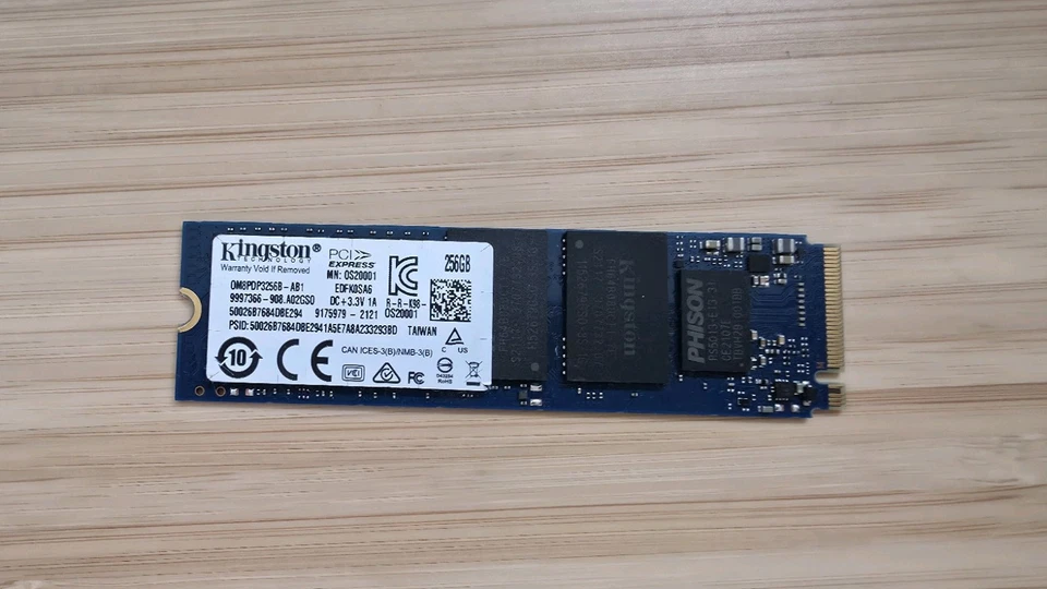 Kingston 256GB M.2 NVMe SSD Defekt