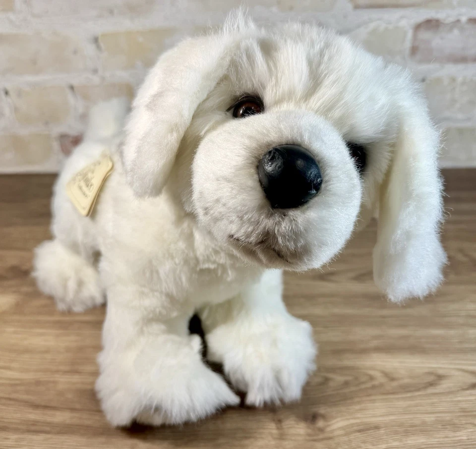 Yomiko Russ Realista Blanco Labrador Retriever Cachorro Peluche Perro De Colección Y2K Suave Foto 2 de 4