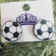Soccer Stud Earrings