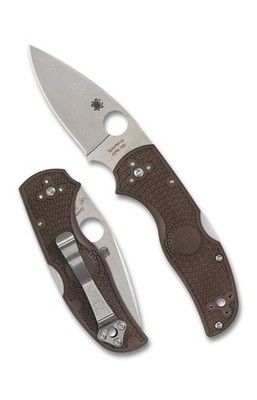 Spyderco Native 5 Lightweight Folding Knife Brown FRN 15V Steel C41PBN15V5