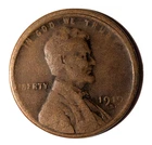 1919-s Wheat Penny OFF CENTER VF Condition (5%-10% off center)