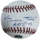 Willie Mays Signed HOF 79 Inscribed OML Baseball JSA