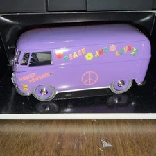 Solido Prestige  Volkswagen Combi Tole Bus Van Peace Love Flower Powered 1:18