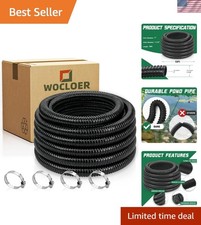 Pond Tubing 1    10 Feet Black Flexible PVC Pond Hose,Garden Pond PVC Tube - ...