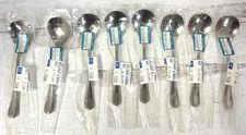 NEW in Bags Villeroy & Boch 18/8 BSF Edelstahl Soup Spoons Set of 8