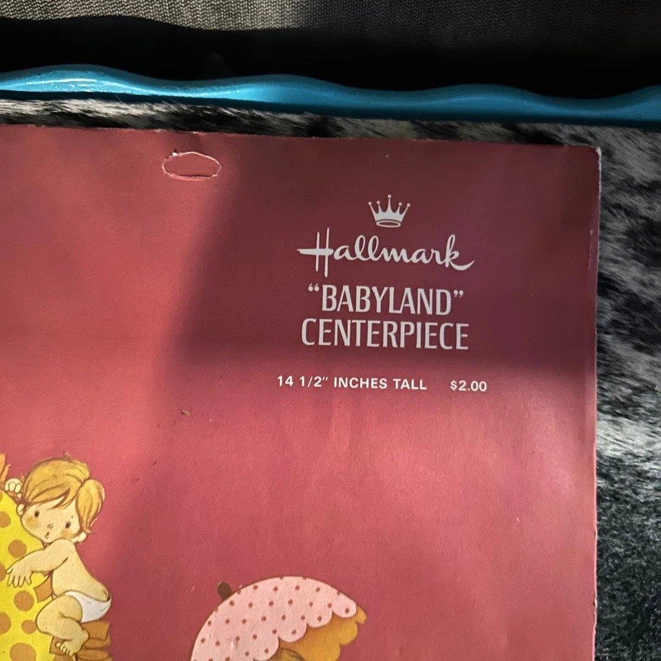 Vintage Hallmark Babyland Centerpiece Baby Shower Party Decoration - Image 2 of 3