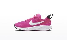 Size 2Y- Nike Star Runner 4 Shoes Youth Pink White Running Athletic DX7614-601