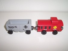 Whittle Shortline Wooden Train Santa Fe A.T.S.F. Hopper Car Caboose Lot 2015