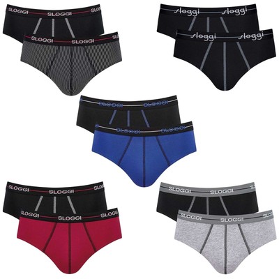 Sloggi Men's Briefs Multipack - Start Midi C2P Box, Cotton