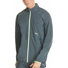 Puma Ultraweave S FSTR Mens Running Jacket Grey Run Breathable Reflective