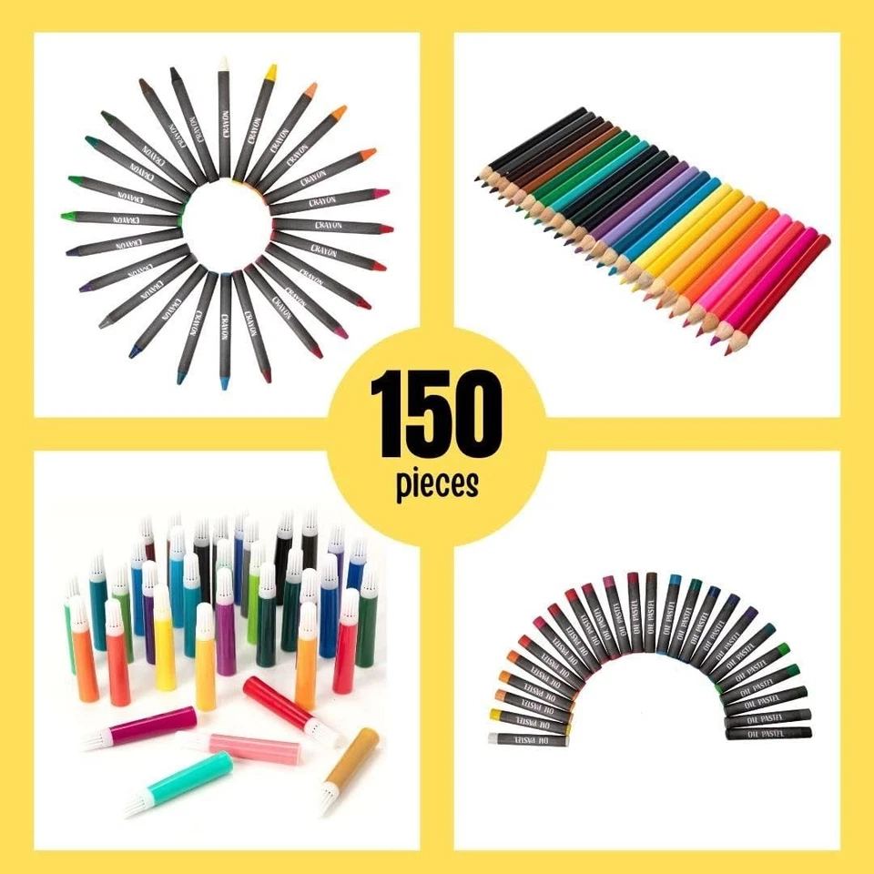 Valigetta con Pennarelli Pastelli Acquerelli Set Artistico Completo per Bambini - Imagen 4 de 4