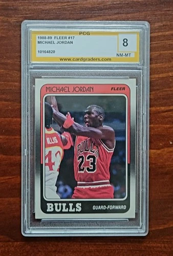 1988-89 Fleer - Michael Jordan #17 PCG 8 NM-MT
