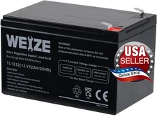 WEIZE TL1212 12V 12Ah-20HR SLA Deep Cycle Rechargeable AGM UPS Battery • NIB