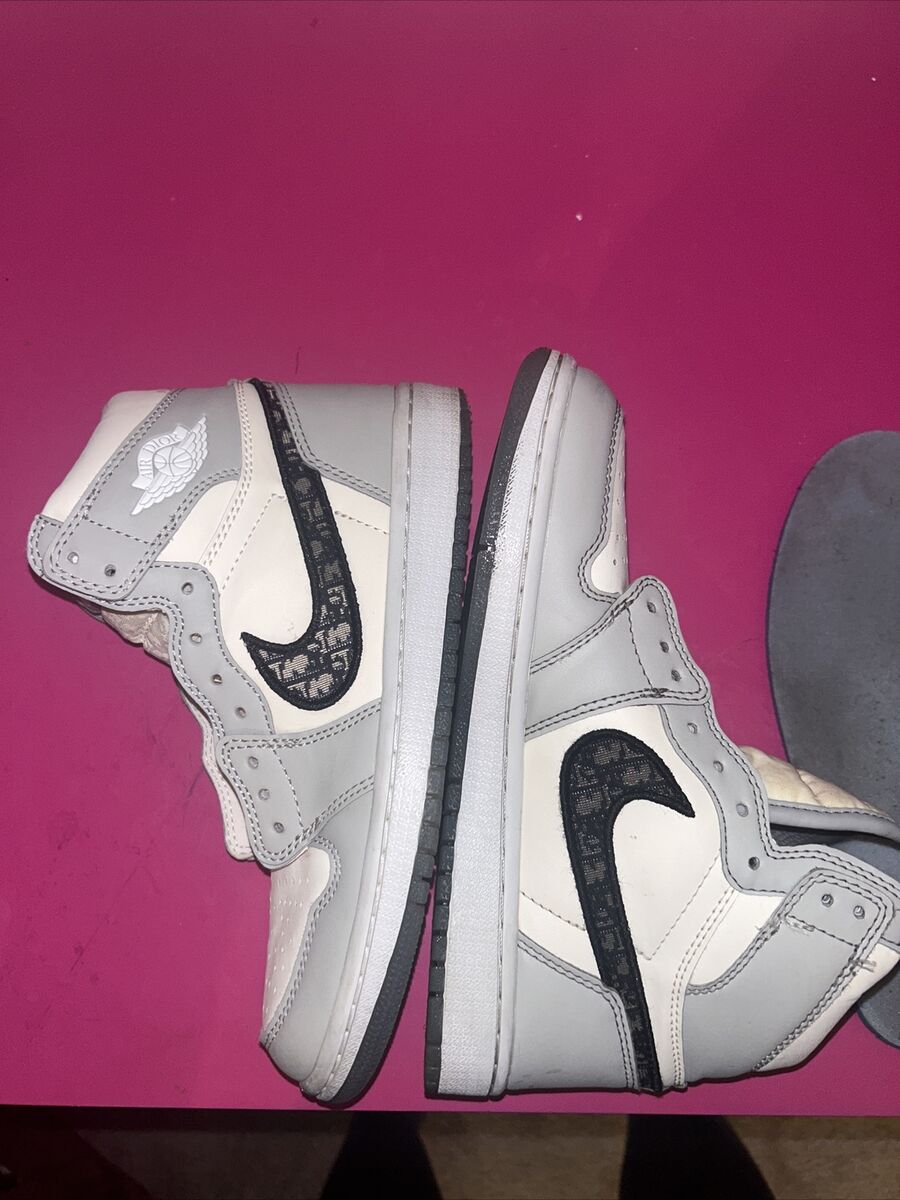 Size 7.5 - Jordan 1 x Dior High Gray | eBay Size 7.5 - Jordan 1 x Dior High Gray | eBay