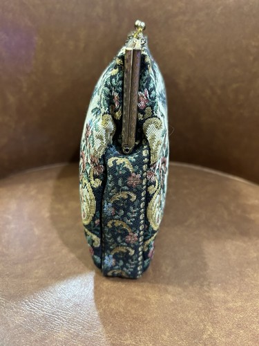 Made in France Floral Tapestry Evening Bag/Purse/Clutch - Picture 16 of 16