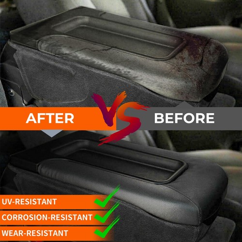 Center Console Lid Kit Arm Rest for 1999-2007 Chevy Silverado GMC Sierra Black - Picture 4 of 17
