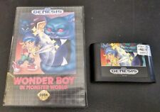 Wonder Boy in Monster World (Sega Genesis) with Box, Cartridge NO Manual
