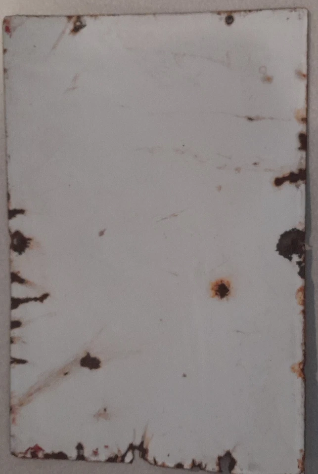 LETRERO de porcelana Texas Fire Chief gasolina fecha 1947 18 x 12 vintage Foto 4 de 4