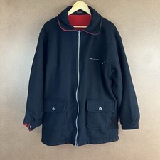 VTG 90s Marlboro Unlimited Reversible Full-Zip Wool Blend Jacket L Red Black