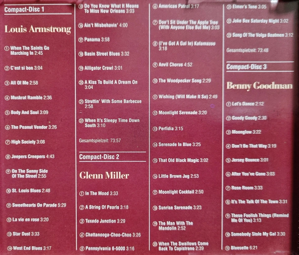 5 CDs Wonderful World of Jazz: ARMSTRONG, MILLER, GOODMAN, ELLINGTON, BASIE - Bild 3 von 4