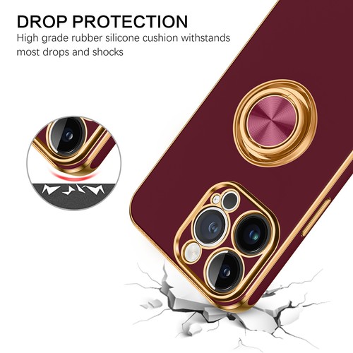 For iPhone 15 14 13 12 11 Pro Max Shockproof Kickstand Ring Rugged Case Cover - Picture 120 of 199