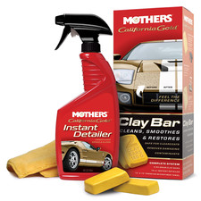 Mothers California Gold Clay Bar Kit With 3 Bars 16 Oz Detailer Towel