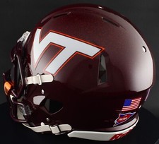 VIRGINIA TECH HOKIES NCAA Riddell Speed Full Size AUTHENTIC Football Helmet