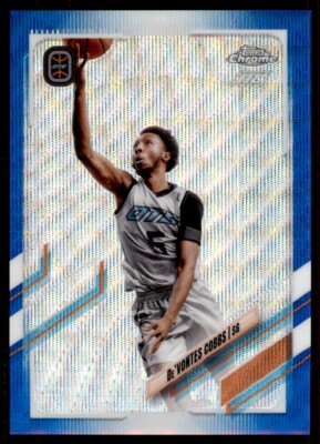 2021-22 Topps Chrome Overtime Elite Blue Wave Refractors #62 De'Vontes Cobbs /99