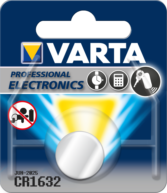 Varta Electronics Lithium Cr 1632 Knopfzelle 3V 140 Mah