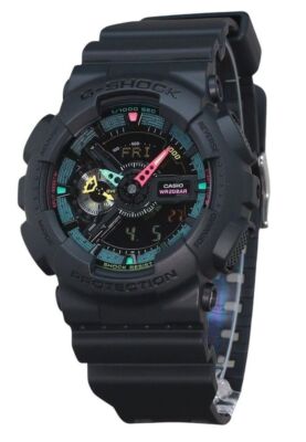 Casio G-Shock Black Dial Quartz Sports 200M Men's Watch GA-110MF