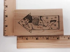 Great American Stamp Store - Angel Arrow Rubber Stamp - New