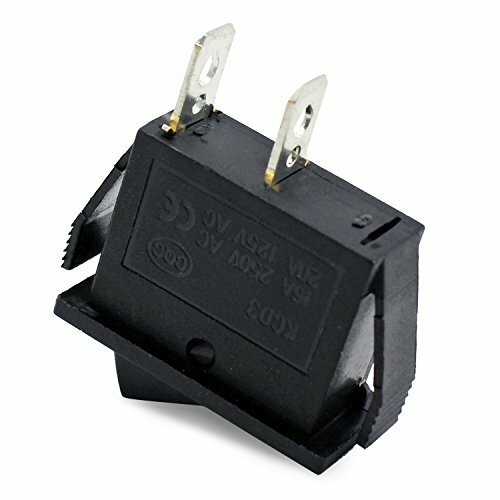 Einbau Wipptaster TASTER OFF/ON (2pin), 15A 250VAC, 28 mm x 10 mm, schwarz - Picture 2 of 3