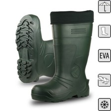 Men's Wellington Boots Waterproof Lightweight Green Wellies -35C Removable Sock