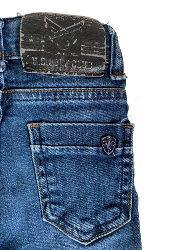 SIZE (Brand) Kids Color Light Blue Jeans Size 1 Denim Exclusive of Decorations - Picture 4 of 11