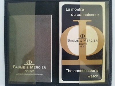 Vintage BEUME & MERCIER WALLET Portafoglio+INSTRUCTIONS Booklet+USEFUL Booklet 