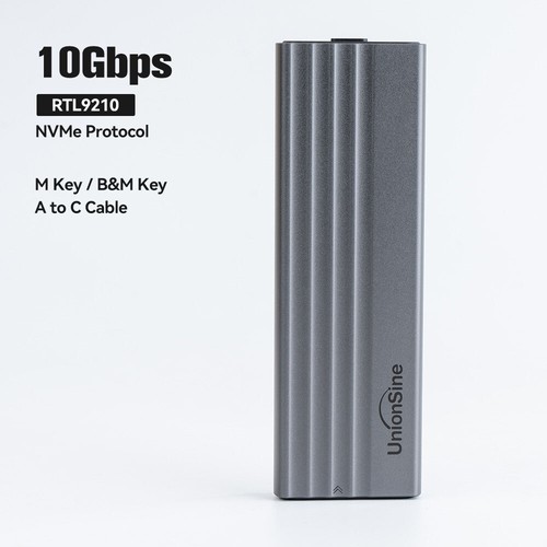 M.2 NVMe SATA SSD Externes Gehäuse Adapter, 5/10 Gbps USB-C 3.2, Max. 4TB 2280 - Bild 14 von 14