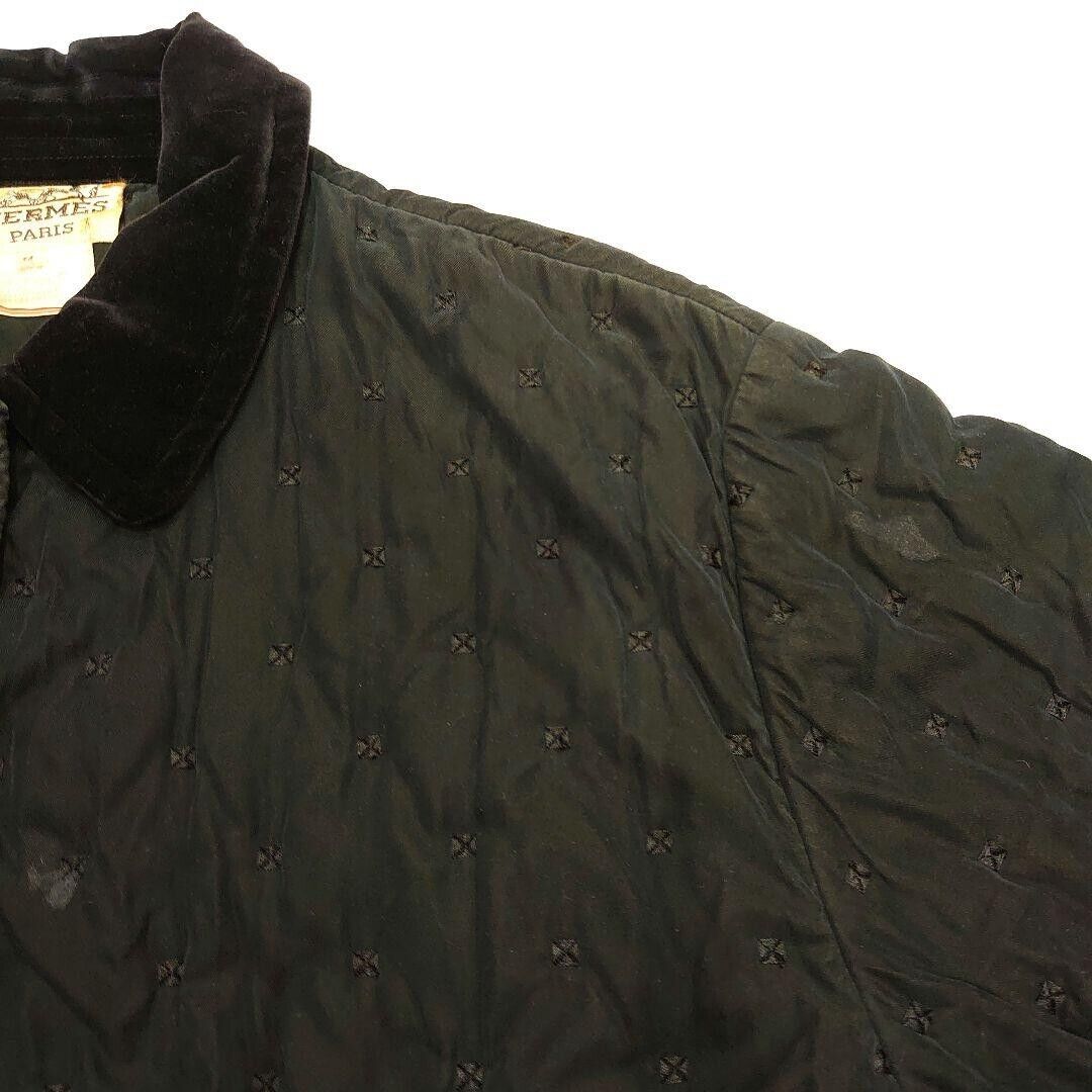 HERMES quilted Coat Jacket Blouse Men Size 44 Vintage Rare HERMES quilted Coat Jacket Blouse Men Size 44 Vintage Rare