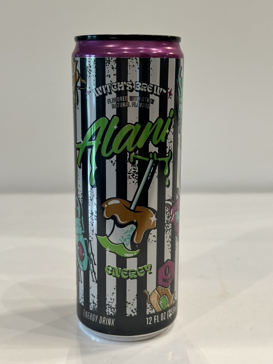 Alani Nu Energy Drink Witch's Brew 12 oz Can RARE BEETLE-JUICE
