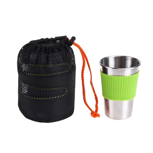Camping Cookware Set Outdoor Hiking Cooking Pot Pan Portable Picnic Orange - Picture 3 of 5