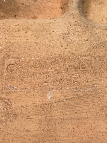 Medaglione in terracotta stile Cantagalli Firenze Della Robbia 12" - Foto 8 di 12