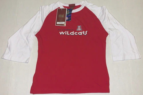 University of Arizona Wildcats 3/4 Sleeve T-Shirt New! NWT Girls Juniors SMALL
