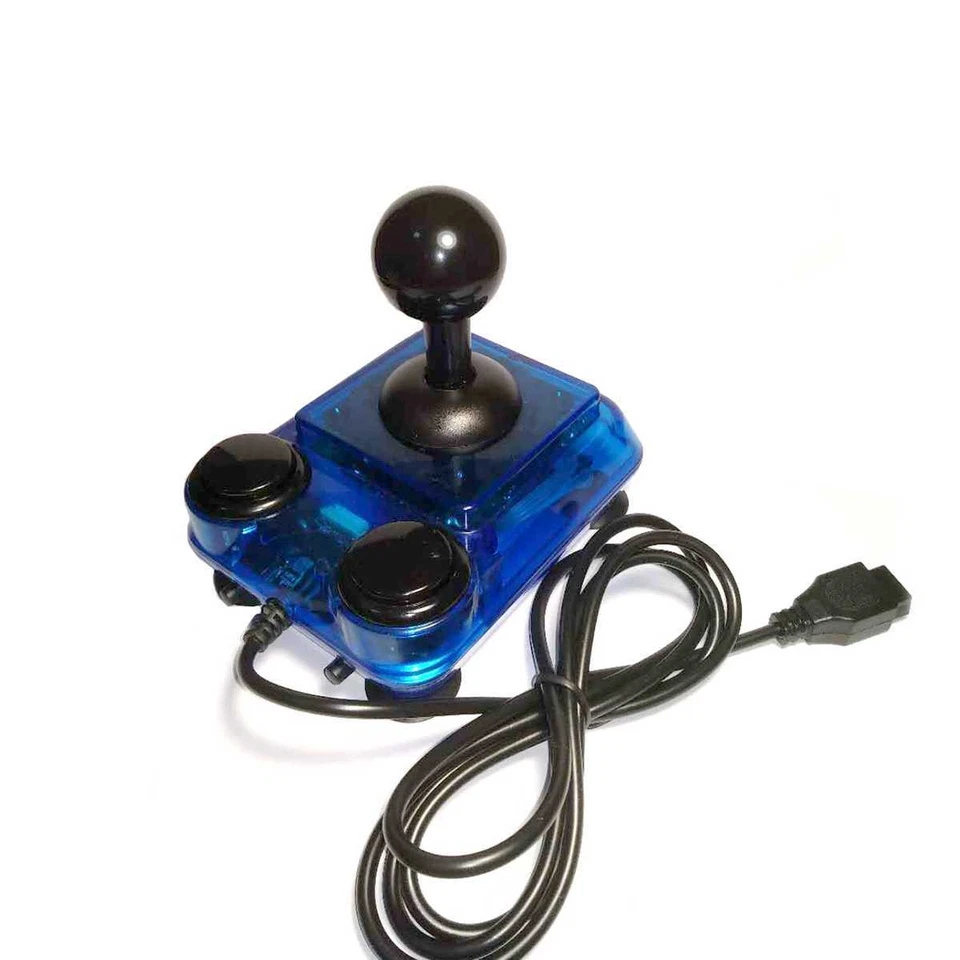ArcadeR 9 pin Retro Joystick kompatibel Atari, Commodore, Sega .. Transp-blau - Bild 2 von 2