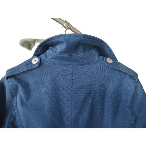 Manteau en coton Bleu United Colors Of Benetton Taille 42 Très Bon État - Imagen 2 de 11
