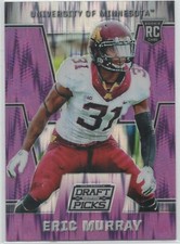 2016 Prizm Draft Picks PURPLE PRIZM #244 Eric Murray MINNESOTA RC 98/99 xx