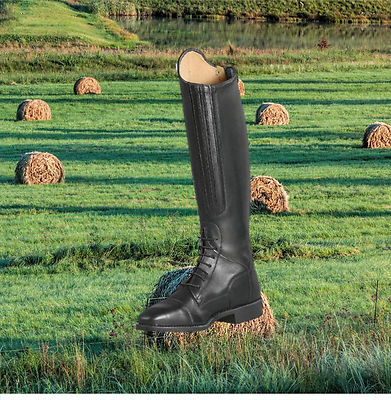 CAVALLO Lederreitstiefel JUNIOR Jump Cavallo Reitstiefel mit RV, schwarz 