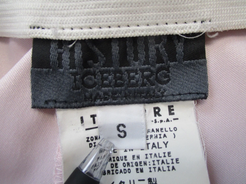 Pantalones History Iceberg para mujer pequeños rosa recortados deletreados Foto 4 de 4