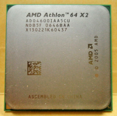AMD Athlon 64 X2 4600+, AM2, 2.4GHz, FSB 1000 DDR2 800, 1MB L2, ADO4600IAA5CU