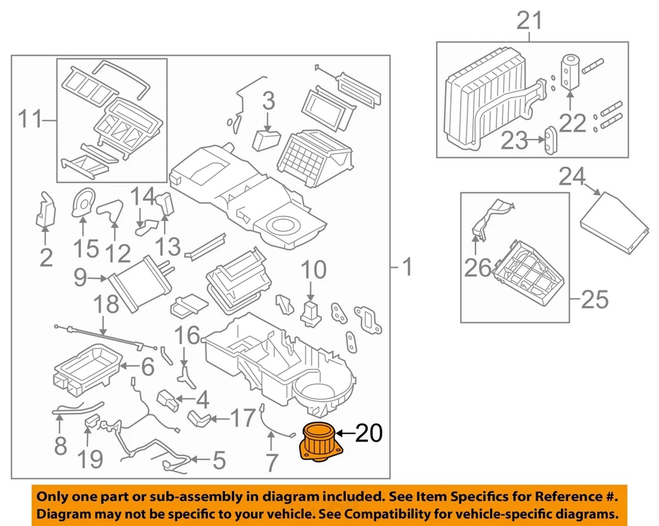 Motor soplador HVAC usado se adapta a: Suzuki Verona 2005 grado A Foto 3 de 4