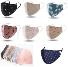 new virus Face Mask Cotton Reusable Washable double layer face cover non medical